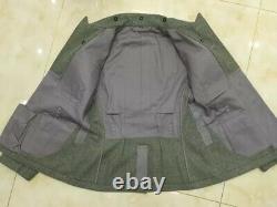Wwii Ww2 German Army M40 Wh Em Field Gray Green Wool Tunic Coat Jacket