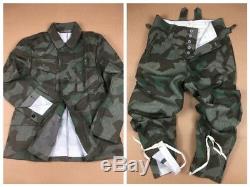 Wwii Ww2 German Army Wh M43 Splinter Camo Field Tunic & Trousers Set, Size XXL