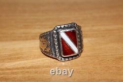 Wwii Ww2 Original German Latvian Army Legion Volunteer Veteran Silver Ring