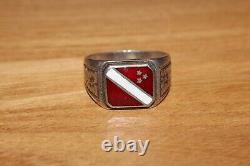 Wwii Ww2 Original German Latvian Army Legion Volunteer Veteran Silver Ring