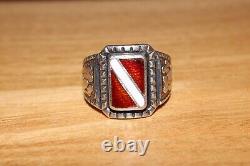 Wwii Ww2 Original German Latvian Army Legion Volunteer Veteran Silver Ring