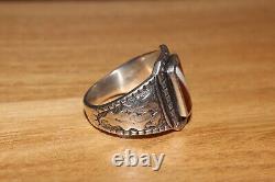 Wwii Ww2 Original German Latvian Army Legion Volunteer Veteran Silver Ring