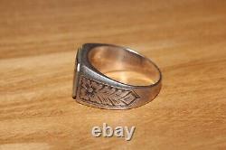 Wwii Ww2 Original German Latvian Army Legion Volunteer Veteran Silver Ring