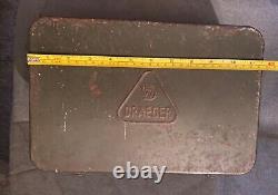 Wwii Ww2 Wehrmacht Military German Army Heer Gas Mask Draeger Steel Storage Box