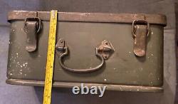 Wwii Ww2 Wehrmacht Military German Army Heer Gas Mask Draeger Steel Storage Box