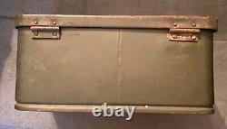 Wwii Ww2 Wehrmacht Military German Army Heer Gas Mask Draeger Steel Storage Box