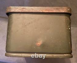 Wwii Ww2 Wehrmacht Military German Army Heer Gas Mask Draeger Steel Storage Box