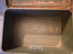 Wwii Ww2 Wehrmacht Military German Army Heer Gas Mask Draeger Steel Storage Box