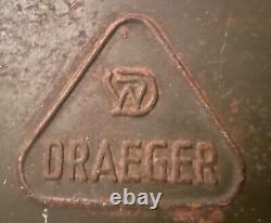Wwii Ww2 Wehrmacht Military German Army Heer Gas Mask Draeger Steel Storage Box