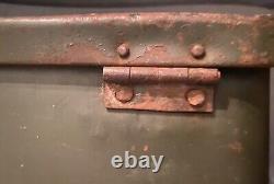 Wwii Ww2 Wehrmacht Military German Army Heer Gas Mask Draeger Steel Storage Box