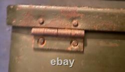 Wwii Ww2 Wehrmacht Military German Army Heer Gas Mask Draeger Steel Storage Box