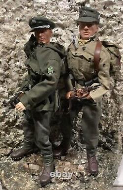 1/6 WWII Dragon Armée Allemande Paire de Troupes de Montagne (2) Duo Officier & Soldat