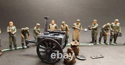 1/72 Seconde Guerre mondiale Armée allemande Logistique 18 hommes Cuisine + wagon-restaurant modèle peint