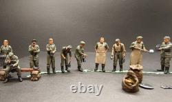 1/72 Seconde Guerre mondiale Logistique de l'Armée Allemande Classe Cuisinier 18 Personnes + Modèle de Wagon-Restaurant
