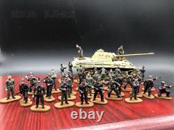 1/72 Troupes blindées de combat de l'armée allemande de la Seconde Guerre mondiale, 34 soldats (chars non inclus)