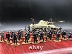 1/72 Troupes blindées de combat de l'armée allemande de la Seconde Guerre mondiale, 34 soldats (chars non inclus)