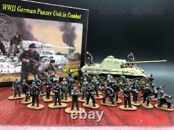 1/72 Troupes blindées de combat de l'armée allemande de la Seconde Guerre mondiale, 34 soldats (chars non inclus)