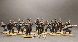 1/72 WWII Troupes blindées de combat de l'armée allemande 34 soldats (tanks non inclus)