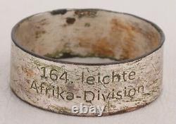164. Leichte Afrika-division Allemagne Anneau Ww2 Dak Wwii German Africa Corps Army