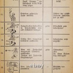 1936 Manuel de tableau de signaux manuels motorisés de la Kraftfahrkampftruppe de l’armée allemande de la Seconde Guerre mondiale