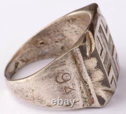 1941-1943 Seconde Guerre mondiale Anneau allemand Force Wehrmacht Balkans Croix Armée Allemande Bijoux