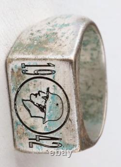 1942 Gott mit nous Anneau allemand de la guerre de la Seconde Guerre mondiale Soldat de la WWII en casque Armée allemande