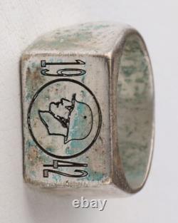 1942 Gott mit nous Anneau allemand de la guerre de la Seconde Guerre mondiale Soldat de la WWII en casque Armée allemande