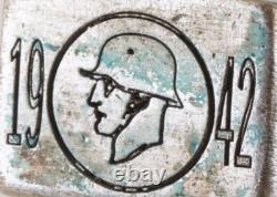 1942 Gott mit nous Anneau allemand de la guerre de la Seconde Guerre mondiale Soldat de la WWII en casque Armée allemande