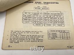 1944 Seconde Guerre mondiale Camp Ritchie Boys Organisation de l’armée allemande 22 pages MITC Renseignement