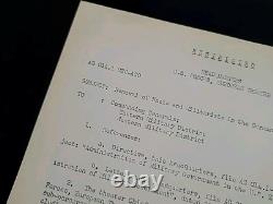 1945 Document de guerre militaire américain sur le retrait des nazis du général Eisenhower pendant la Seconde Guerre mondiale