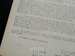 1945 Document de guerre militaire américain sur le retrait des nazis du général Eisenhower pendant la Seconde Guerre mondiale