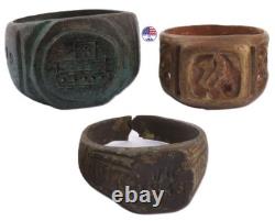 3 pcs Tank WW2 Allemand anneau WWII Armée Allemande Wehrmacht 1943 Force blindée Panzer