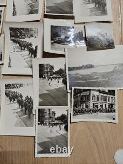 50 Photos Originales de l'Armée Allemande de la WWII Parade de Panzer à Meiningen Sächsischer Hof WOW