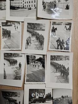 50 Photos Originales de l'Armée Allemande de la WWII Parade de Panzer à Meiningen Sächsischer Hof WOW