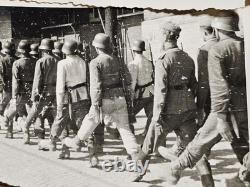 50 Photos Originales de l'Armée Allemande de la WWII Parade de Panzer à Meiningen Sächsischer Hof WOW