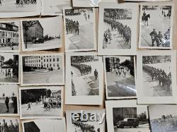 50 Photos Originales de l'Armée Allemande de la WWII Parade de Panzer à Meiningen Sächsischer Hof WOW