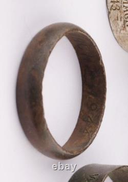 6 pièces Anneau Allemand WWII Armée de l'Allemagne Wehrmacht Bijoux en Aluminium Bronze