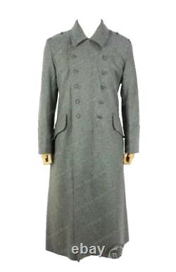 ARMÉE ALLEMANDE M40 MANTEAU GRIS DE CHAMP EN LAINE TAILLE M WW2 Réplique