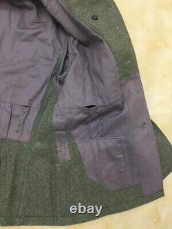 ARMÉE ALLEMANDE M40 MANTEAU GRIS DE CHAMP EN LAINE TAILLE M WW2 Réplique