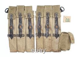 ARMÉE ALLEMANDE WW2 WWII REPRO 9mm étuis à munitions pour 6 chargeurs AGED inv #A8