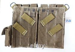 ARMÉE ALLEMANDE WW2 WWII REPRO AFRIKAKORPS Pochettes de munitions de 9 mm pour 6 chargeurs vieillis inv #E26