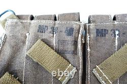 ARMÉE ALLEMANDE WW2 WWII REPRO AFRIKAKORPS Pochettes de munitions de 9 mm pour 6 chargeurs vieillis inv #E26