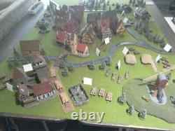 ARMÉE PANZER ALLEMANDE DE LA SECONDE GUERRE MONDIALE PEINT EN MÉTAL RÉDUITE 15 mm, 70 PIÈCES