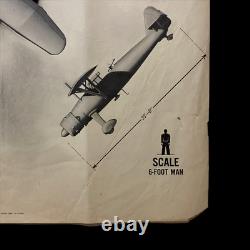 Affiche d'identification de la formation W. E. F. T. U. P. de la reconnaissance de l'armée allemande Henschel Hs-126 en 1944 pendant la Seconde Guerre mondiale