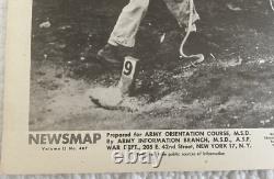 Affiche murale vintage NEWSMAP de la Seconde Guerre mondiale UNIFORMES DE L'ARMÉE ALLEMANDE 24 janvier 1944 #40F