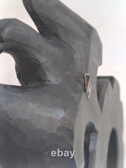 Aigle de l'Armée Allemande de la Seconde Guerre mondiale en bois sculpté