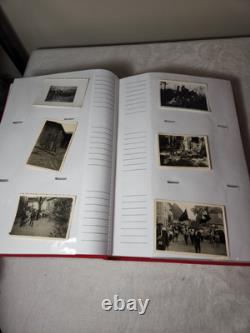 Album photo avec des photos originales vintage allemandes de la Seconde Guerre mondiale, plus de 300 armée, marine, air