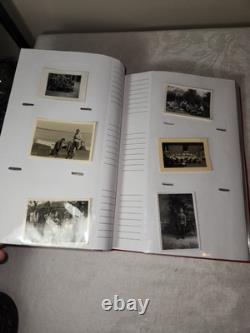Album photo avec des photos originales vintage allemandes de la Seconde Guerre mondiale, plus de 300 armée, marine, air