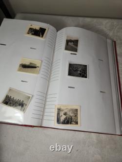 Album photo avec des photos vintage originales de la Seconde Guerre mondiale allemandes, plus de 170 photos de l'armée, de la marine et de l'air.