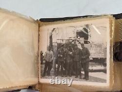 Album photo olympique de 1936 de l'armée allemande avec une moto BMW attelée avant la Seconde Guerre mondiale.